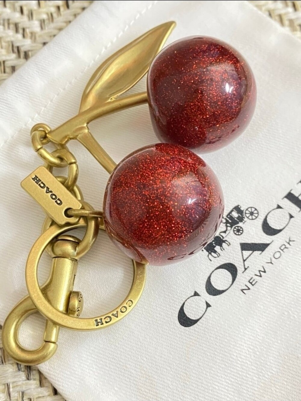 COACH Cherry Bag Charm - Picture 5 of 5